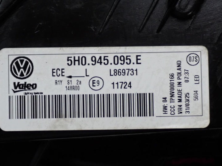 Rückleuchte VW Golf VIII I 5H0945095E Ein Stück (Rechts oder Links) Rearlight RUK4799635716we