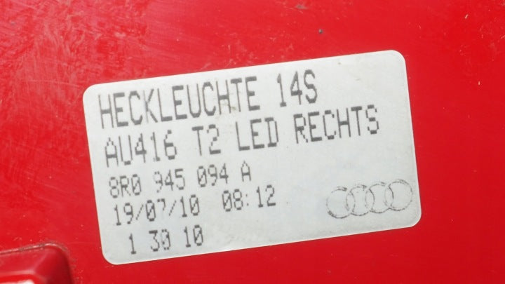 Rückleuchte Audi Q5 8R0945094A LED Rechts Rearlight RUK5703334462kf