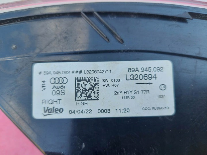 Rückleuchte Audi E-Tron 89A945092 Rechts Rearlight RUK5855861388fv