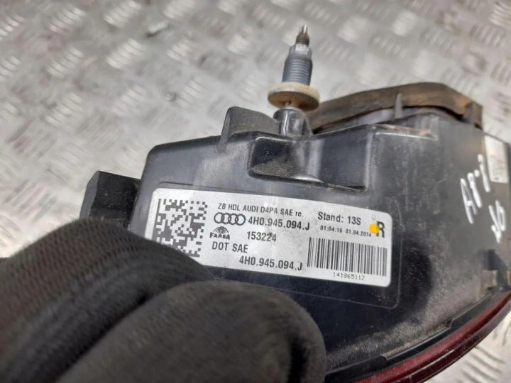 Rückleuchte Audi A8 4H0945094J Rechts Rearlight RUK6523202592tg