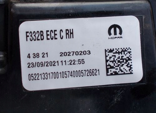 Rückleuchte Fiat 500e 52213315 LED Ein Stück (Rechts oder Links) Rearlight RUK6836088744ve