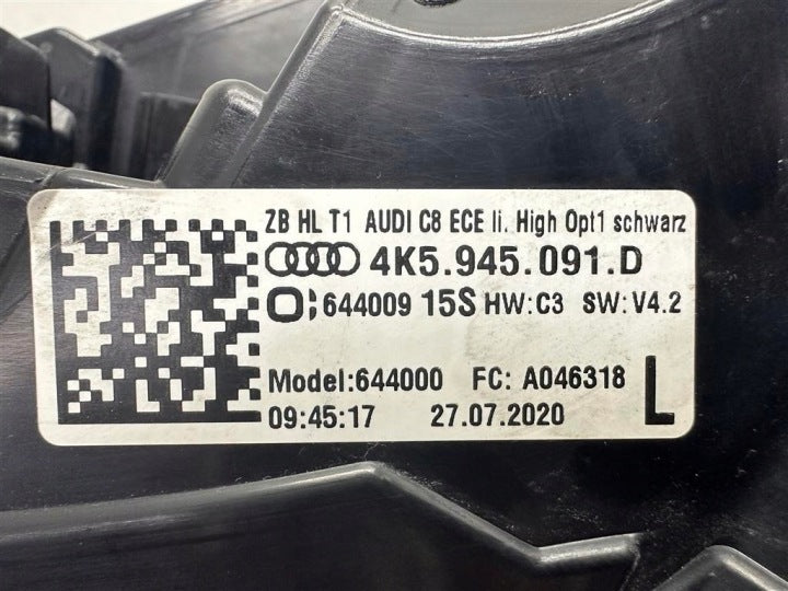 Rückleuchte Audi A6 C8 4K5945091D Links Rearlight RUK7307958281cv