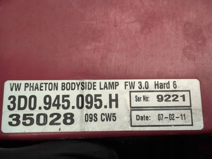 Rückleuchte VW Phaeton 3D0945095H Links Rearlight RUK7571294817we