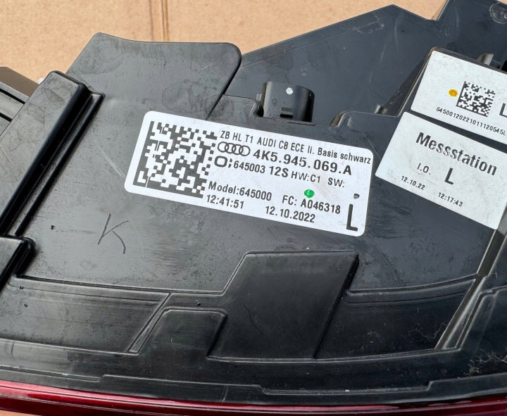 Rückleuchte Audi A6 C8 4K5945069A LED Ein Stück (Rechts oder Links) Rearlight RUK9725924619zv
