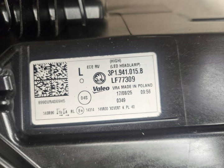 Frontscheinwerfer Skoda Superb I 3P1941015B LED Links Scheinwerfer Headlight SCH1067355017rn
