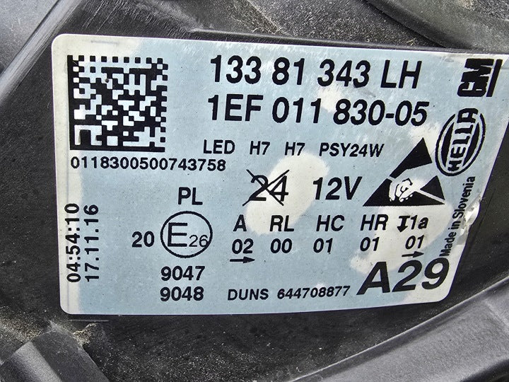 Frontscheinwerfer Opel Corsa E 1EF011830-05 Links Scheinwerfer Headlight SCH1077871605lf