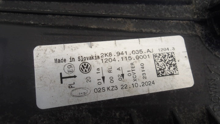 Frontscheinwerfer VW Caddy I 2K8941035AJ Links Scheinwerfer Headlight SCH1134626559wj