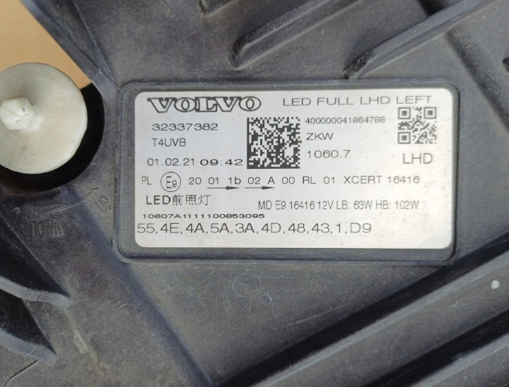 Frontscheinwerfer Volvo Xc60 II 32337382 Full LED Links Scheinwerfer Headlight SCH1141132405gm