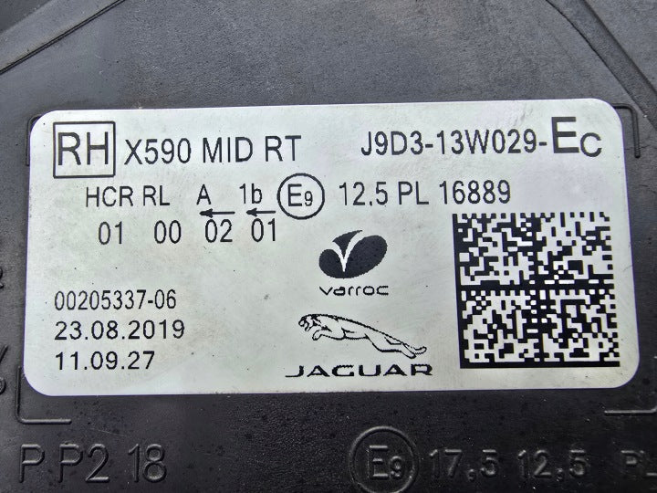 Frontscheinwerfer Jaguar J9D3-13W029-E Rechts Scheinwerfer Headlight SCH1250322610pe