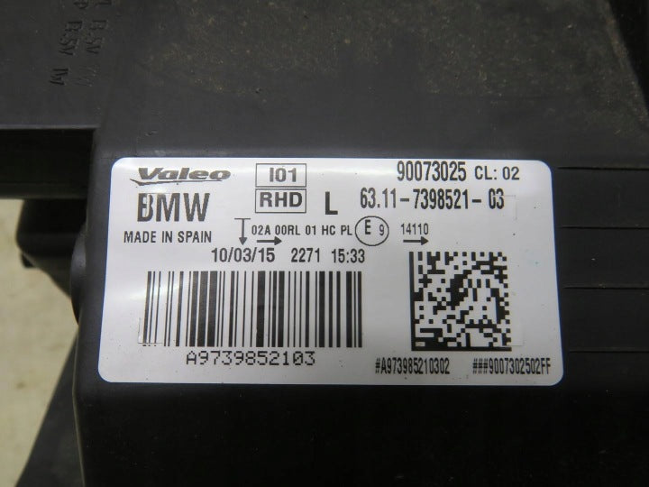 Frontscheinwerfer BMW I3 7398521 Links Scheinwerfer Headlight SCH1256286292ym