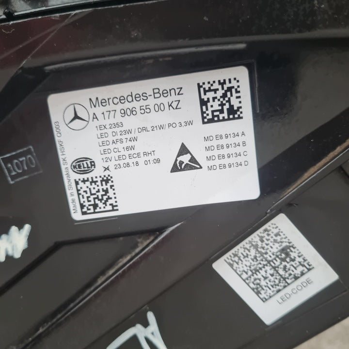 Frontscheinwerfer Mercedes-Benz W177 A1779065500 Links Scheinwerfer Headlight SCH1256474270yg