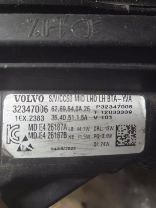 Frontscheinwerfer Volvo V60 S60 32347006 LED Links Scheinwerfer Headlight SCH1284083453bf