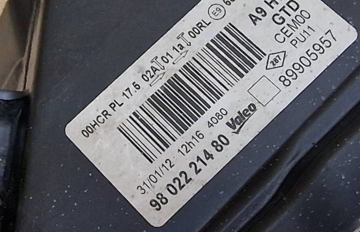 Frontscheinwerfer Peugeot 208 I 9802221480 Links Scheinwerfer Headlight SCH1303521062xr
