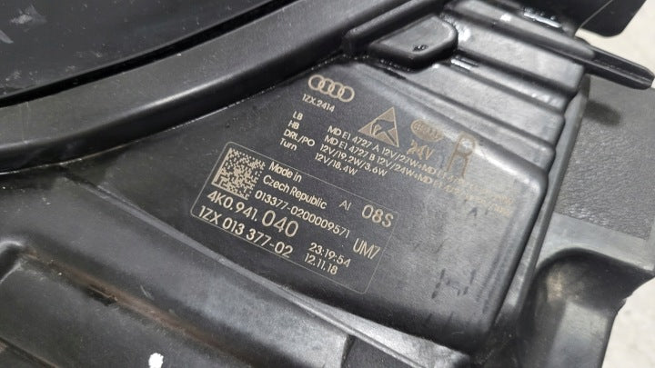 Frontscheinwerfer Audi A6 C8 4K0941040 Full LED Rechts Scheinwerfer Headlight SCH1307206170mk