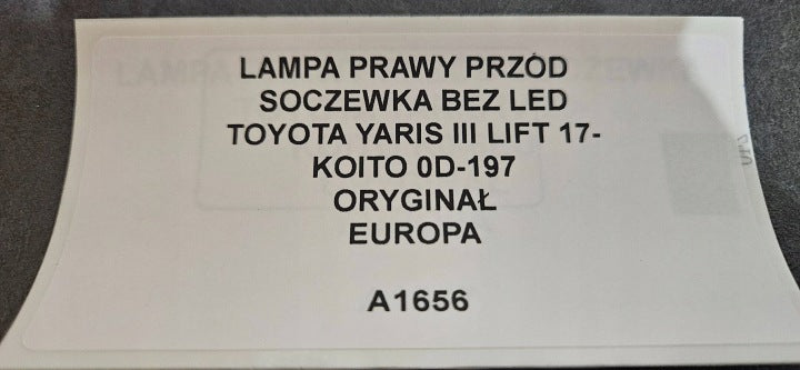 Frontscheinwerfer Toyota Yaris 0D-197 Rechts Scheinwerfer Headlight SCH1371990904me