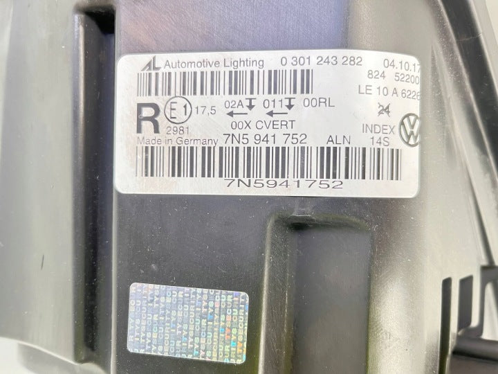 Frontscheinwerfer Seat Alhambra 7N5941752 Xenon Rechts Scheinwerfer Headlight SCH1392533001kq