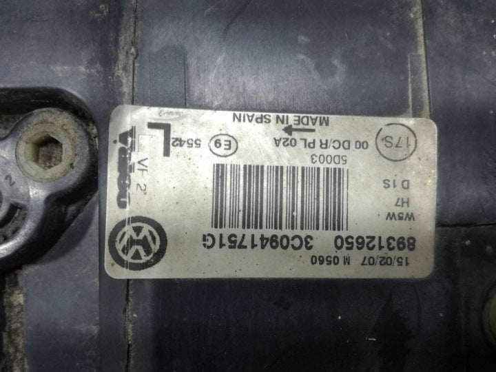 Frontscheinwerfer VW Passat 89312650 3C0941751G Links Scheinwerfer Headlight SCH1422159367ld