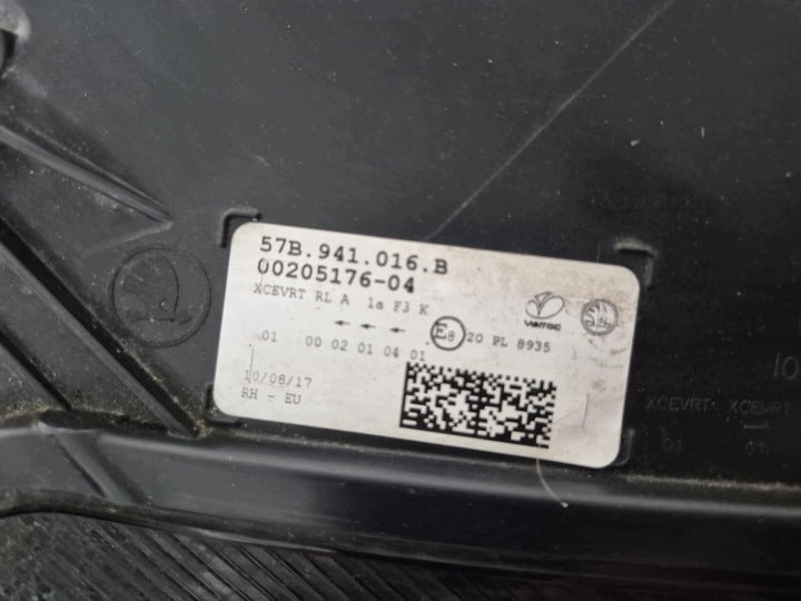 Frontscheinwerfer Skoda Karoq 57B941016B Full LED Rechts Scheinwerfer Headlight SCH1458358903wv