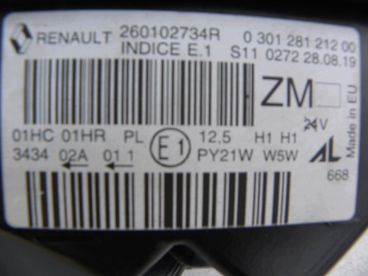 Frontscheinwerfer Renault Captur I 260102734R Rechts Scheinwerfer Headlight SCH1477540712md