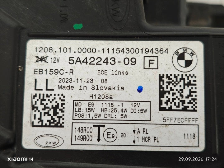 Frontscheinwerfer BMW 2 Active Tourer U06 5A42243 Links Scheinwerfer Headlight SCH1543131095dn