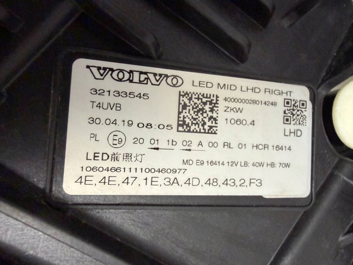Frontscheinwerfer Volvo Xc60 II 32133545 LED Rechts Scheinwerfer Headlight SCH1629987926xb