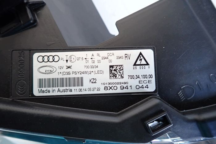 Frontscheinwerfer Audi A1 8X0941044 Rechts Scheinwerfer Headlight SCH1630132804hm