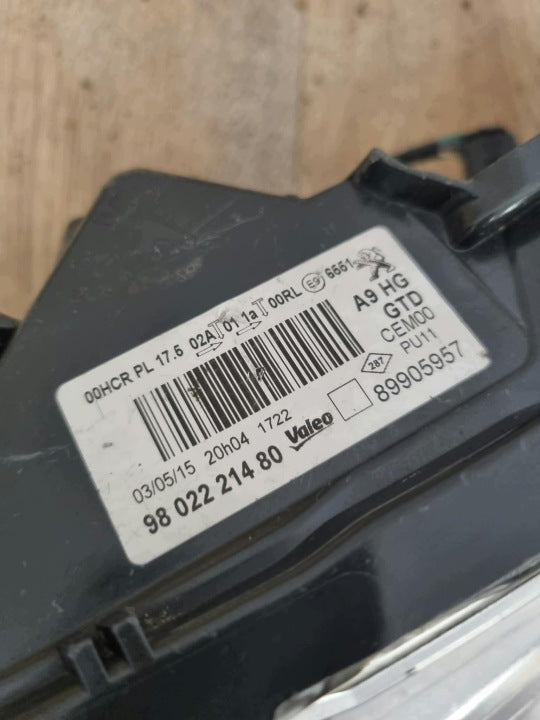 Frontscheinwerfer Peugeot 208 9802221480 Rechts Scheinwerfer Headlight SCH1638098257xk
