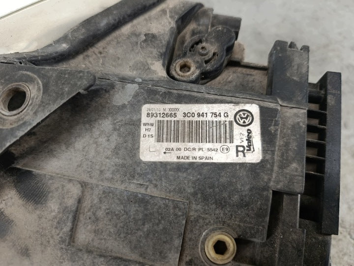 Frontscheinwerfer VW Passat 3C0941754G 89312665 Rechts Scheinwerfer Headlight SCH1748410319yj