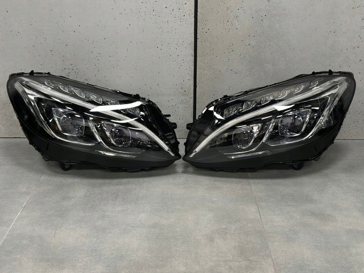 Frontscheinwerfer Mercedes-Benz W205 A2059068701 A2059063204 Full LED Ein Satz SCH1758234880uc