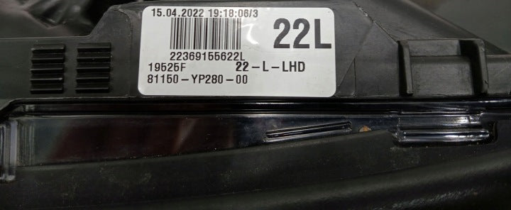 Frontscheinwerfer Toyota C-Hr 81150YP280 Links Scheinwerfer Headlight SCH1886299900rz