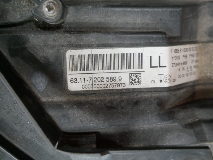Frontscheinwerfer BMW E91 E90 7202589 Bi-Xenon Links Scheinwerfer Headlight SCH2003448510ex
