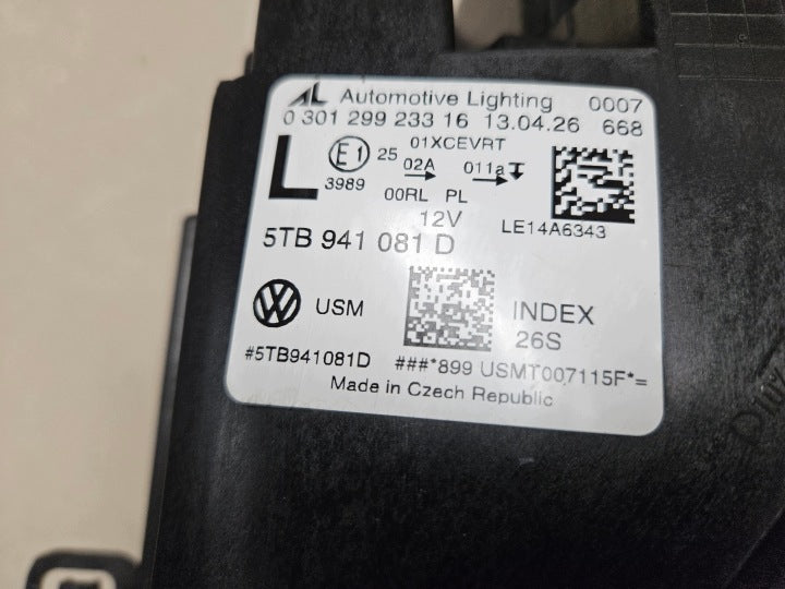 Frontscheinwerfer VW Touran 5TB941081D-SK LED Links Scheinwerfer Headlight SCH2008363533qt