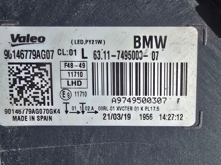 Frontscheinwerfer BMW X1 F48 6311-7495003-07 Links Scheinwerfer Headlight SCH2070996037cr