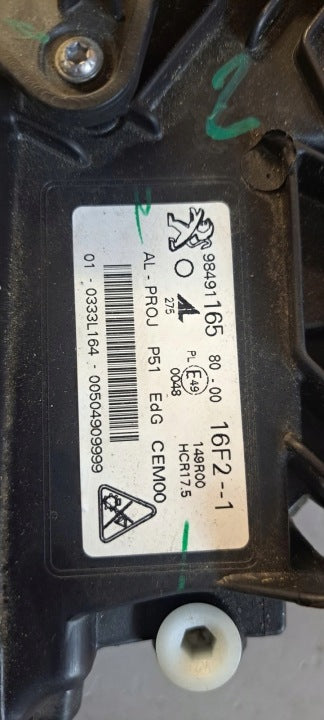 Frontscheinwerfer Peugeot 308 I 7101805 Links Scheinwerfer Headlight SCH2098003565za