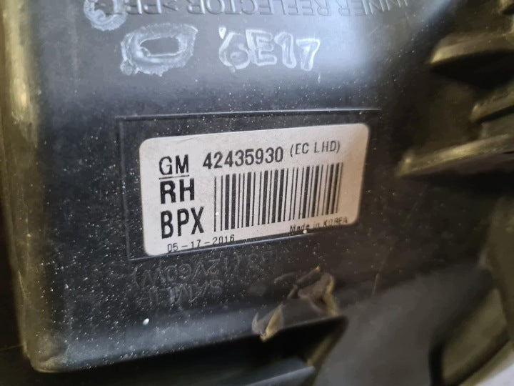 Frontscheinwerfer Opel Mokka 42435930 Rechts Scheinwerfer Headlight SCH2098243793he