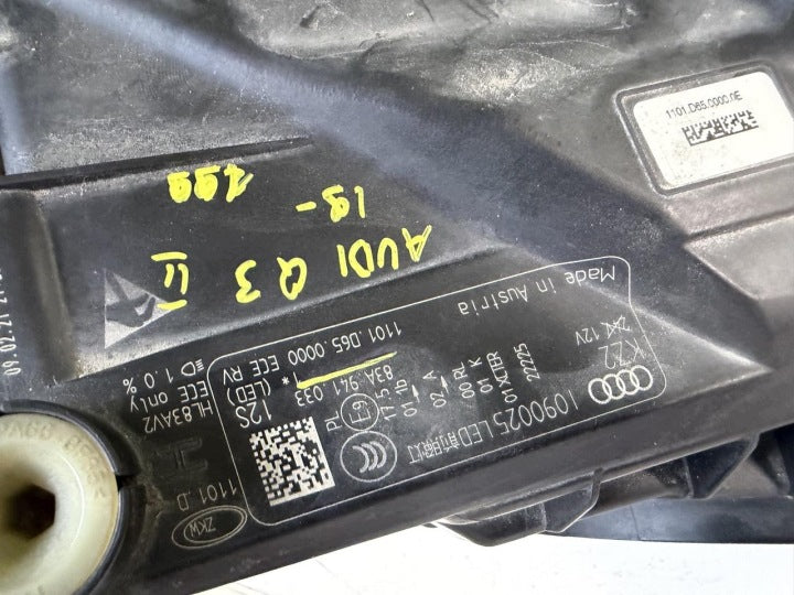 Frontscheinwerfer Audi Q3 83A941033 LED Links Scheinwerfer Headlight SCH2122347580ka