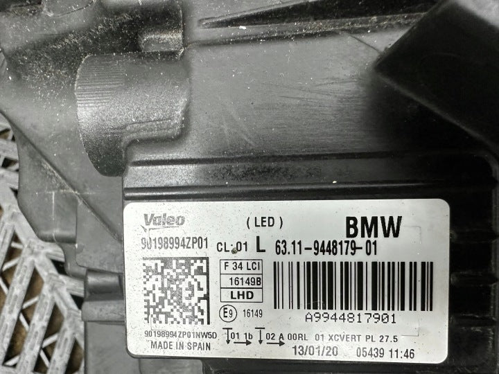 Frontscheinwerfer BMW 3 F34 9448179 LED Links Scheinwerfer Headlight SCH2159367533xx
