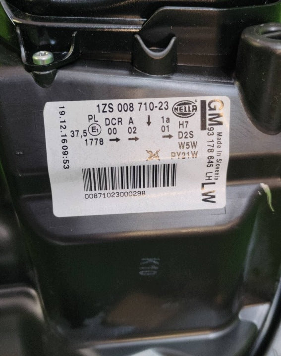 Frontscheinwerfer Opel Astra H 93178645 Xenon Links Scheinwerfer Headlight SCH2189609028xn