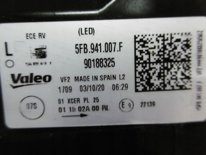 Frontscheinwerfer Seat Leon 5FB941007 LED Links Scheinwerfer Headlight SCH2203720341om