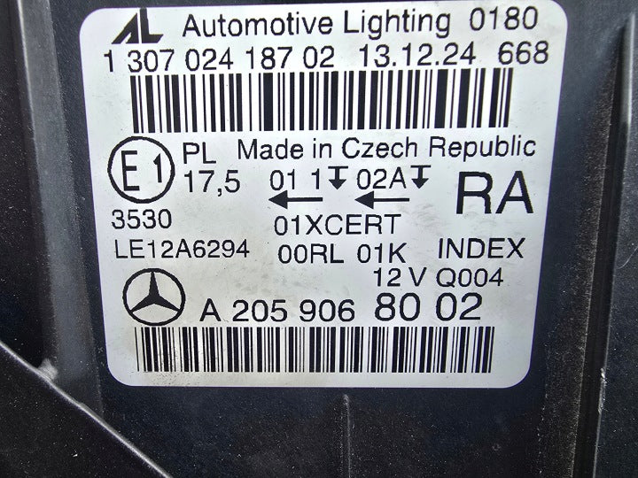 Frontscheinwerfer Mercedes-Benz W205 A2059068002 Rechts Scheinwerfer Headlight SCH2210361232rl