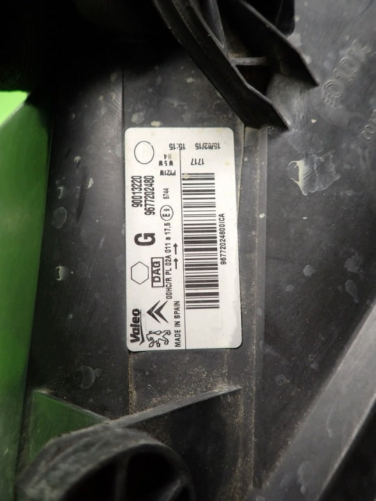 Frontscheinwerfer Peugeot Partner 90013220 9677202480 Links Headlight SCH2253259906gh