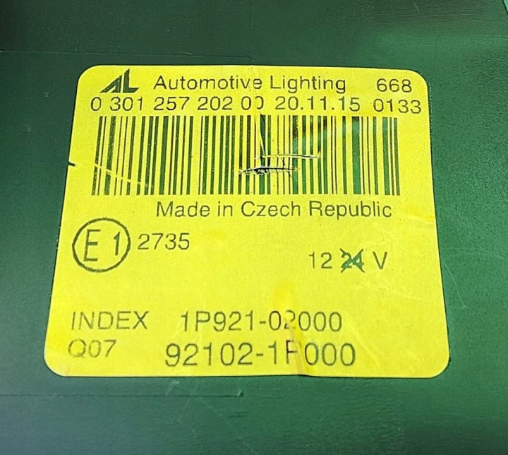 Frontscheinwerfer Kia Venga 92102-1P000 Rechts Scheinwerfer Headlight SCH2264452317tr