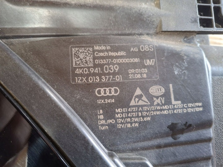 Frontscheinwerfer Audi A6 C8 4K0941039 1ZX01337701 Links Scheinwerfer Headlight SCH2283861464af