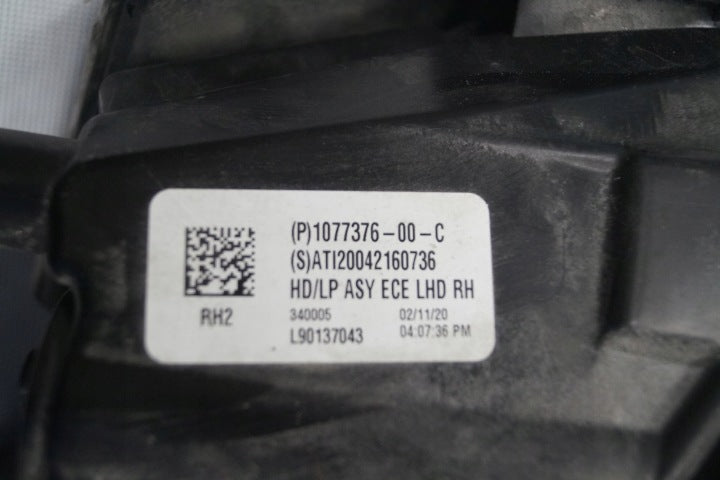 Frontscheinwerfer Tesla Model 3 1077376-00-C Rechts Scheinwerfer Headlight SCH2286502080pc