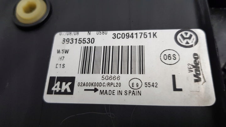 Frontscheinwerfer VW Passat 3C0941751 Ein Stück (Rechts oder Links) Headlight SCH2307028074fz