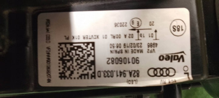 Frontscheinwerfer Audi A1 82A941033D 90106082 LED Links Scheinwerfer Headlight SCH2357819629bv
