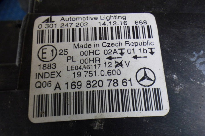 Frontscheinwerfer Mercedes-Benz W245 1698207861 Rechts Scheinwerfer Headlight SCH2367460196nr