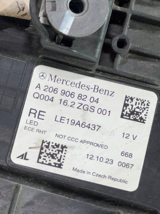 Frontscheinwerfer Mercedes-Benz W206 A2069068204 Rechts Scheinwerfer Headlight SCH2388009636kj