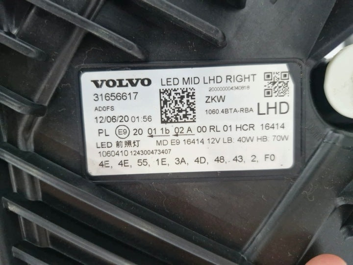 Frontscheinwerfer Volvo Xc60 II 31656617 Rechts Scheinwerfer Headlight SCH2422428169bq
