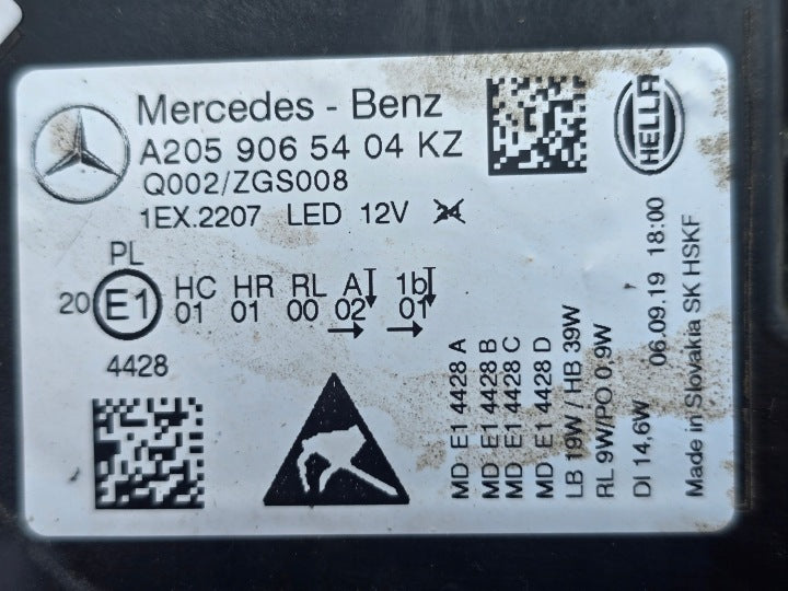 Frontscheinwerfer Mercedes-Benz W205 A2059065404KZ Links Scheinwerfer Headlight SCH2474772463wk